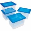 Storex Plastic File Tote Storage Box 6
