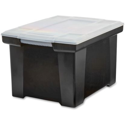 Storex Letter/Legal Tote Storage Box 1