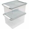 Storex Tote Clear Storage Box with Lid 7