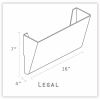 Storex Magnetic Legal Wall Pocket, Unbreakable Clear 5