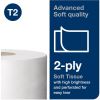 TORK Soft Mini Jumbo Toilet Paper Roll White T2 6