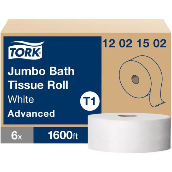 TORK Jumbo Toilet Paper Roll White T1 1