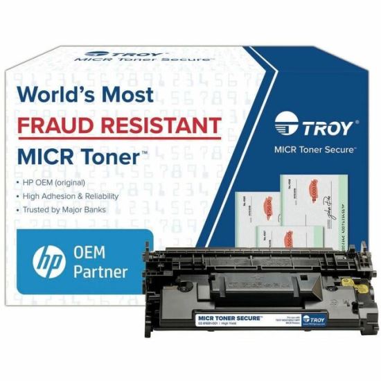 Troy Toner Secure MICR High Yield Laser Toner Cartridge - Alternative for HP 289X (CF289X) - Black - 1 Each 1