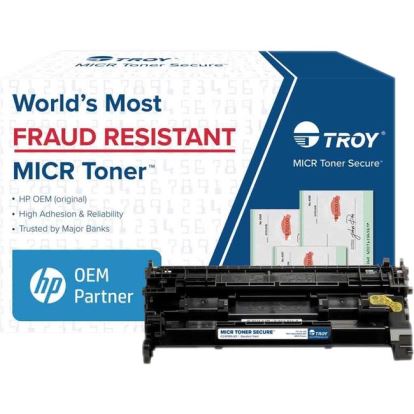 Troy Toner Secure Original MICR Standard Yield Laser Toner Cartridge CF258A - Black - 1 Pack 1