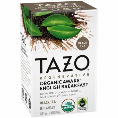Tazo Regenerative Organic Awake English Breakfast Black Tea Bag 1