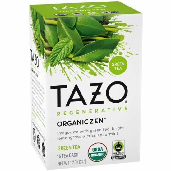 Tazo Regenerative Organic Zen Green Tea Bag 1