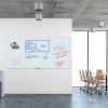 U Brands Magnetic Glass Dry-Erase Board, 96" X 47" , White Frosted Surface, Frameless 4