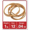 Universal Rubber Bands, Size 12, 0.04" Gauge, Beige, 1 lb Box, 2,500/Pack 2