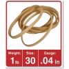 Universal Rubber Bands, Size 30, 0.04" Gauge, Beige, 1 lb Box, 1,100/Pack 2