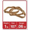 Universal Rubber Bands, Size 107, 0.06" Gauge, Beige, 1 lb Box, 40/Pack 2