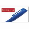 Universal Pen-Style Permanent Marker, Fine Bullet Tip, Blue, Dozen 7