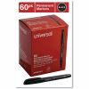 Universal Pen-Style Permanent Marker Value Pack, Fine Bullet Tip, Black, 60/Pack 2