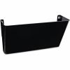 Universal Wall File Pockets, Plastic, Letter Size, 13" x 4.13" x 7" , Black 1