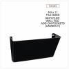 Universal Wall File Pockets, Plastic, Letter Size, 13" x 4.13" x 7" , Black 3