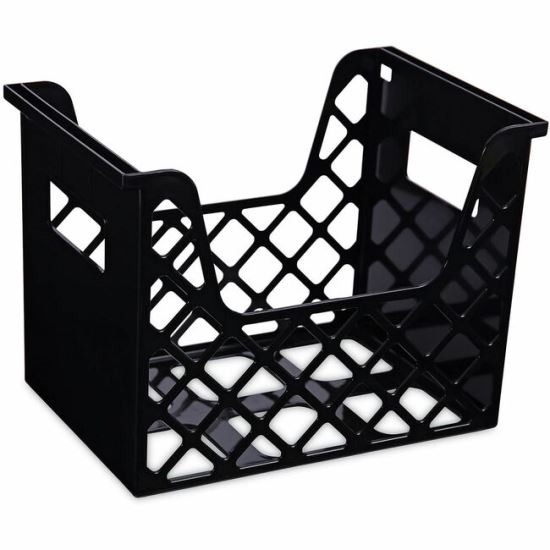 Universal Recycled Extra Capacity Desktop File Holder, Letter Size, 8.5" Long, Black 1