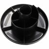 Universal Rotary Desk Organizer, 11 Compartments, Plastic, 8.75" Diameter x 5.38"h, Black 3
