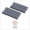 Universal Deluxe Recycled Cubicle Clips, 40 Sheet Capacity, Charcoal, 24/Pack 4