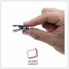 Universal Deluxe Recycled Cubicle Clips, 40 Sheet Capacity, Charcoal, 24/Pack 6
