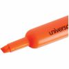 Universal Desk Highlighters, Fluorescent Orange Ink, Chisel Tip, Orange Barrel, Dozen 6