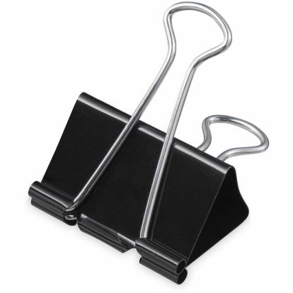 Universal Binder Clip Zip-Seal Bag Value Pack, Mini, Black/Silver, 144/Pack 1