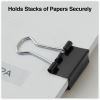 Universal Binder Clip Zip-Seal Bag Value Pack, Mini, Black/Silver, 144/Pack 4