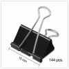 Universal Binder Clip Zip-Seal Bag Value Pack, Mini, Black/Silver, 144/Pack 5