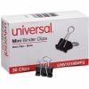Universal Binder Clip Value Pack, Mini, Black/Silver, 36/Box 2