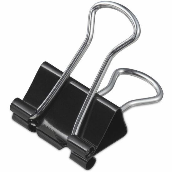 Universal Binder Clip Zip-Seal Bag Value Pack, Small, Black/Silver, 144/Pack 1