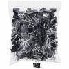 Universal Binder Clip Zip-Seal Bag Value Pack, Small, Black/Silver, 144/Pack 2