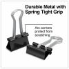 Universal Binder Clips Value Pack, Small, Black/Silver, 36/Box 3