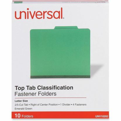 Universal 2/5 Tab Cut Letter Classification Folder 1