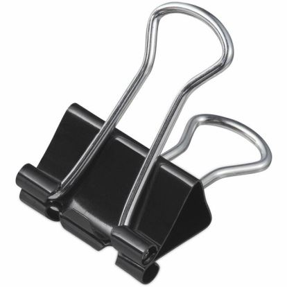 Universal Binder Clip Zip-Seal Bag Value Pack, Medium, Black/Silver, 36/Pack 1