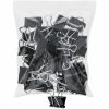 Universal Binder Clip Zip-Seal Bag Value Pack, Medium, Black/Silver, 36/Pack 2