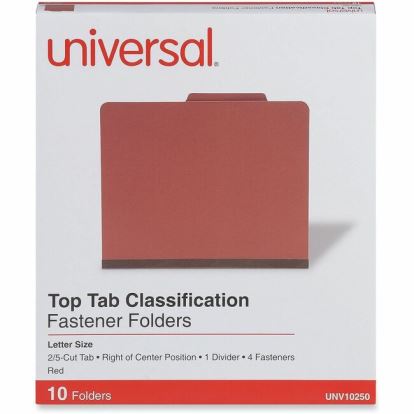 Universal 2/5 Tab Cut Letter Classification Folder 1