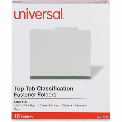 Universal 2/5 Tab Cut Letter Classification Folder 1