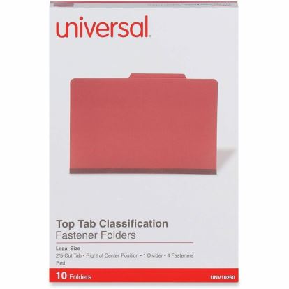 Universal 2/5 Tab Cut Legal Classification Folder 1