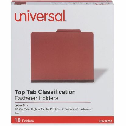 Universal 2/5 Tab Cut Letter Classification Folder 1
