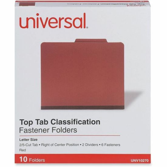 Universal 2/5 Tab Cut Letter Classification Folder 1