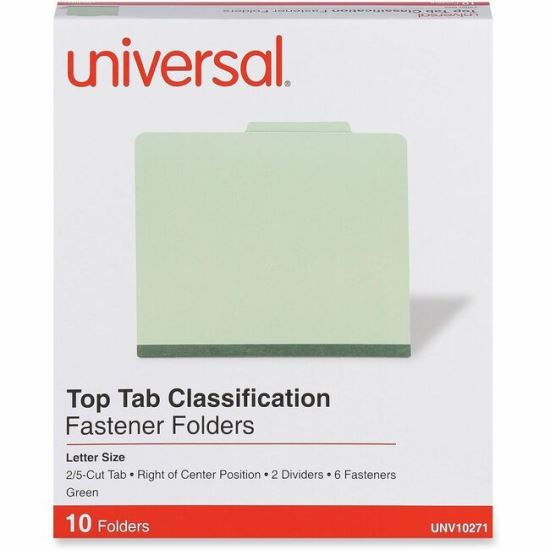 Universal 2/5 Tab Cut Letter Classification Folder 1