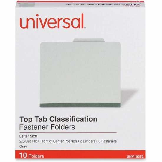 Universal 2/5 Tab Cut Letter Classification Folder 1
