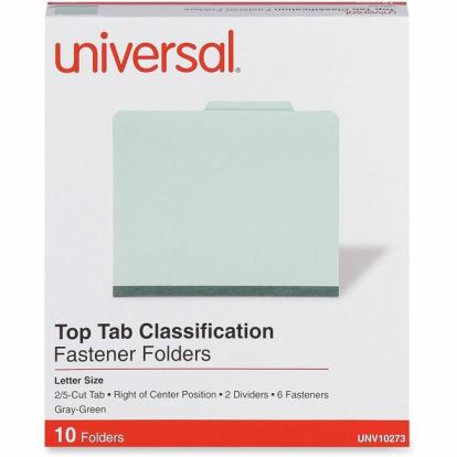 Universal 2/5 Tab Cut Letter Classification Folder 1