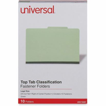 Universal 2/5 Tab Cut Legal Classification Folder 1