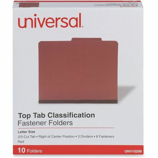 Universal 2/5 Tab Cut Letter Classification Folder 1
