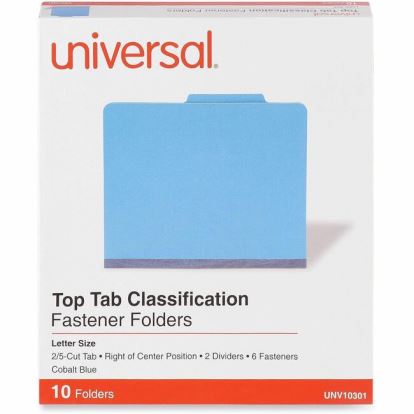 Universal 2/5 Tab Cut Letter Classification Folder 1