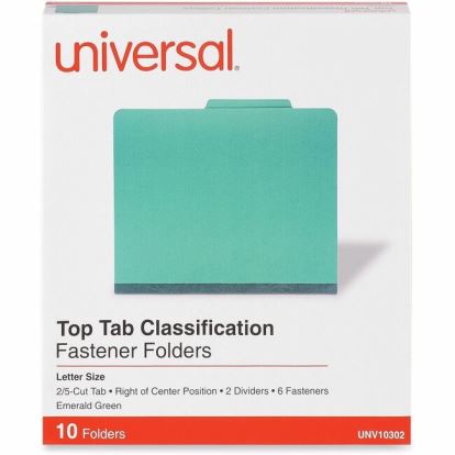 Universal 2/5 Tab Cut Letter Classification Folder 1