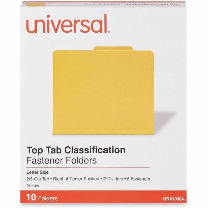 Universal 2/5 Tab Cut Letter Classification Folder 1