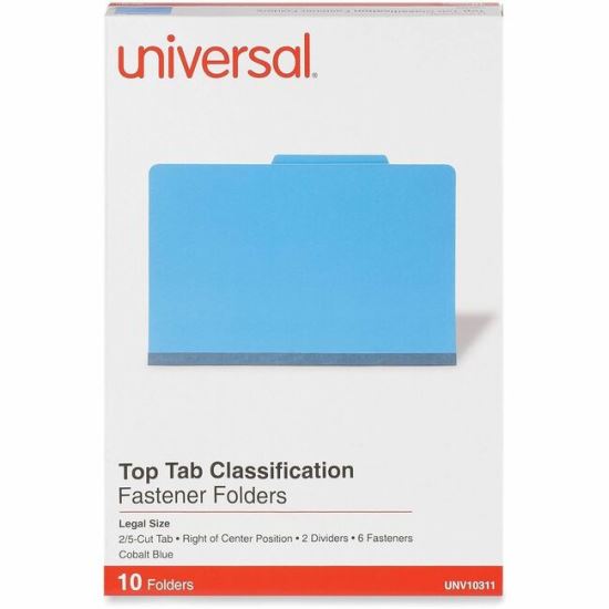 Universal 2/5 Tab Cut Legal Classification Folder 1