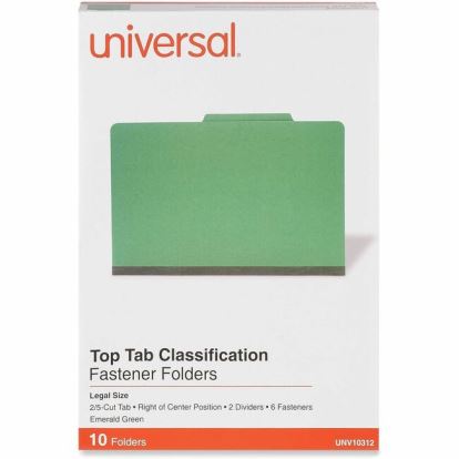Universal 2/5 Tab Cut Legal Classification Folder 1