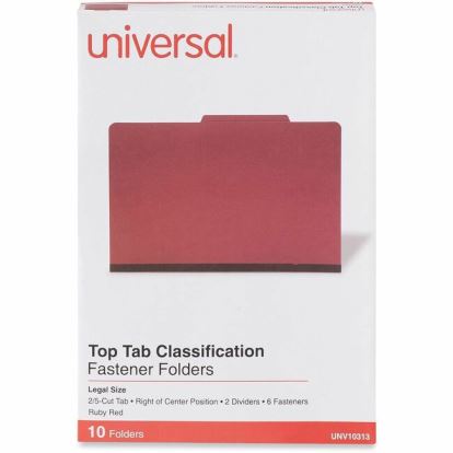 Universal 2/5 Tab Cut Legal Classification Folder 1