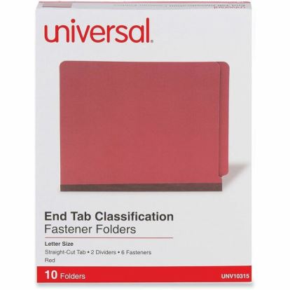 Universal Straight Tab Cut Letter Classification Folder 1